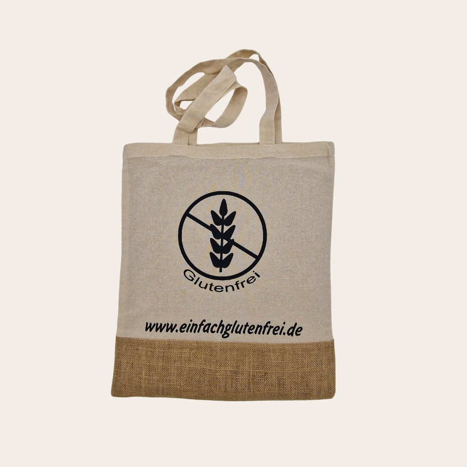 Einkaufstasche aus Baumwolle und Jute