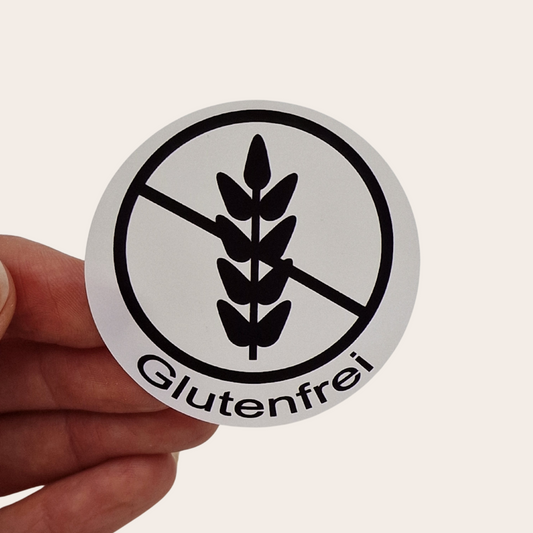 Aufkleber mit glutenfrei Symbol - 10 Stück