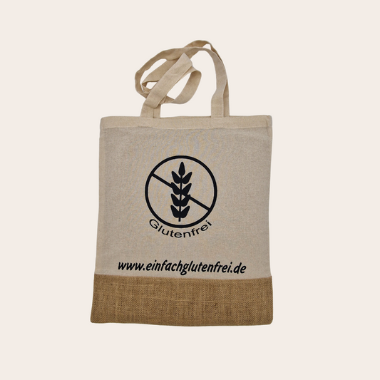 Einkaufstasche aus Baumwolle und Jute