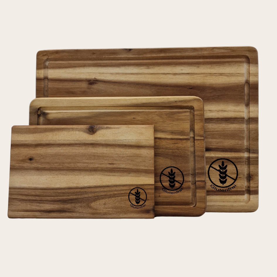 Glutenfreies Schneidebrett Akazienholz