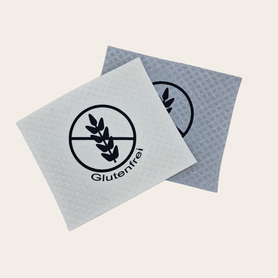 Schwammtücher mit glutenfrei Symbol - 2 Stück